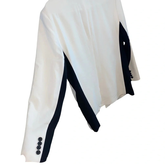 New Narciso Rodriguez For Design Nation White Black Blazer Fall Holiday Attire - Picture 9 of 16